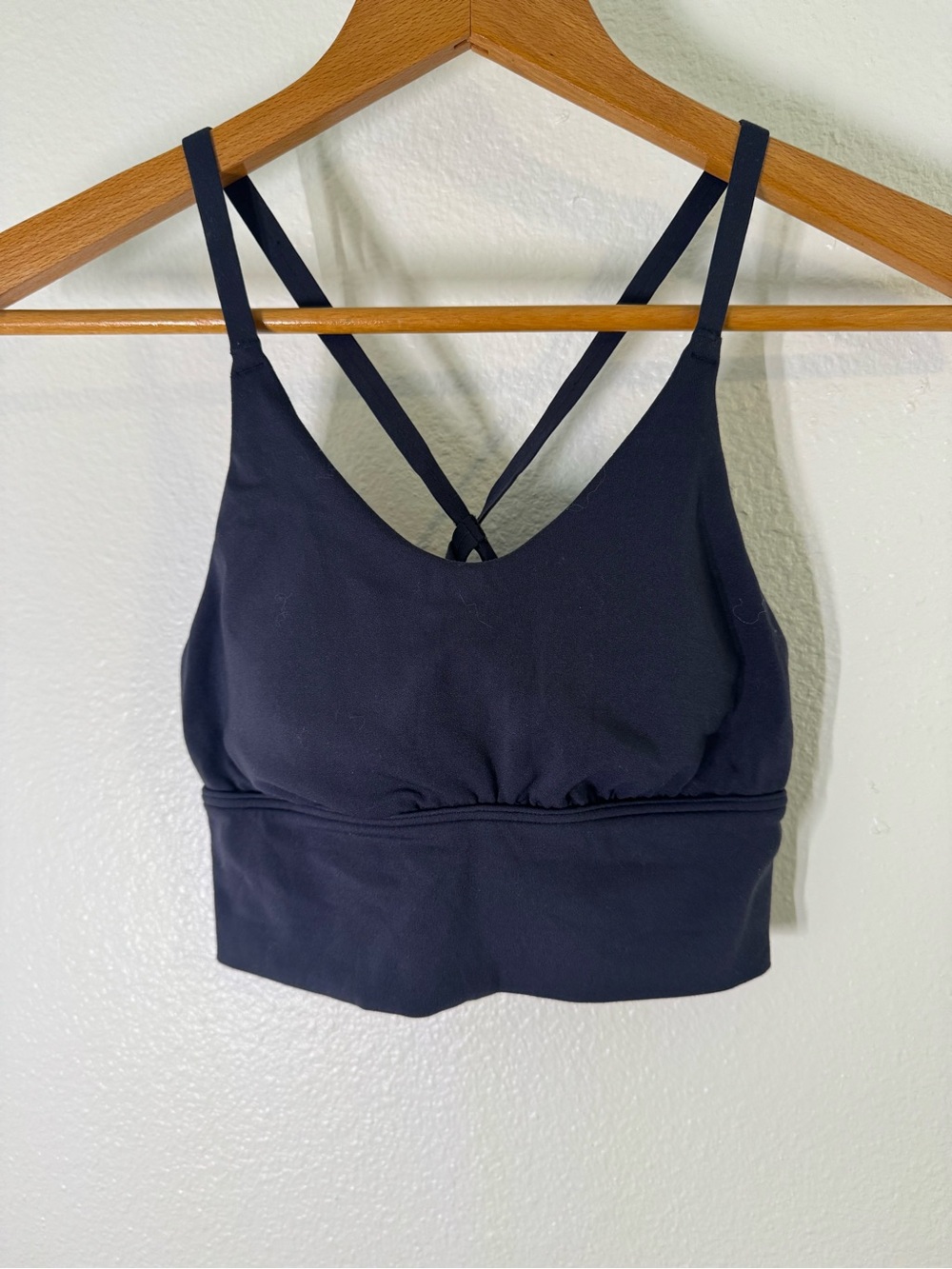 Women's Strappy Bralette Crop Top - Navy